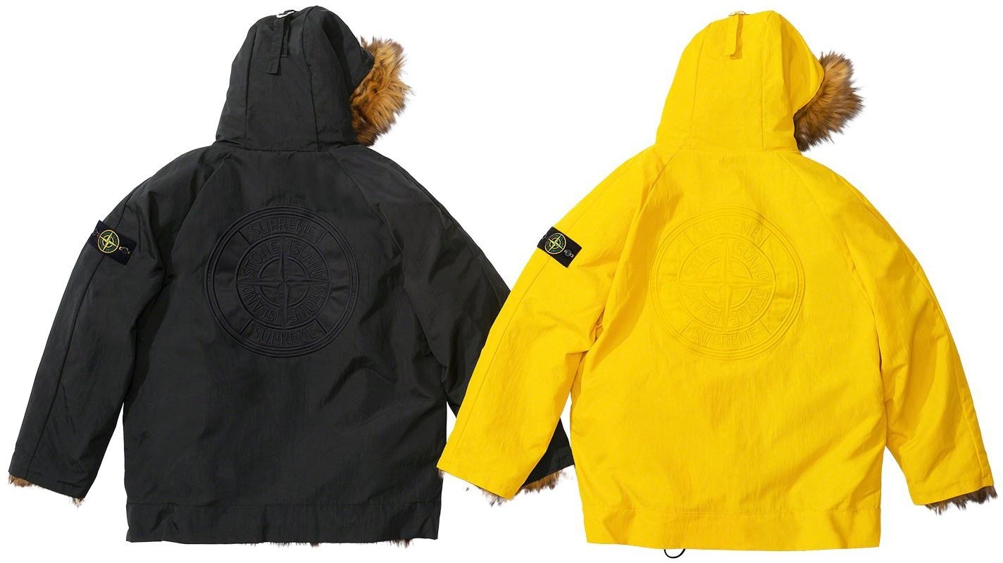 Supreme®/Stone Island® Formula Steel Reversible Faux Fur Parka view 12